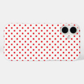 クラシック レッド タイニー ドット Case-Mate iPhoneケース (裏面 (横))