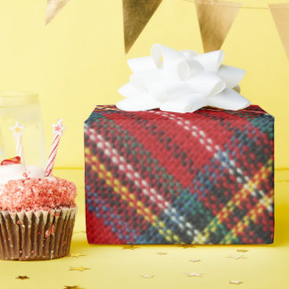 クラシック レッド タータンチェック クリスマス ギフト包装紙 ラッピングペーパー