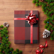 クラシック レッド&ブラック バッファロー プリント クリスマス
