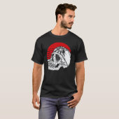 クラシック レトロ ドクロ 空手 Tシャツ (正面フル)