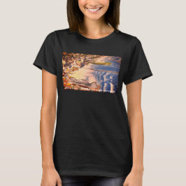 クラシック レトロ ロングビーチ (カリフォルニアのビーチタウン) Tシャツ