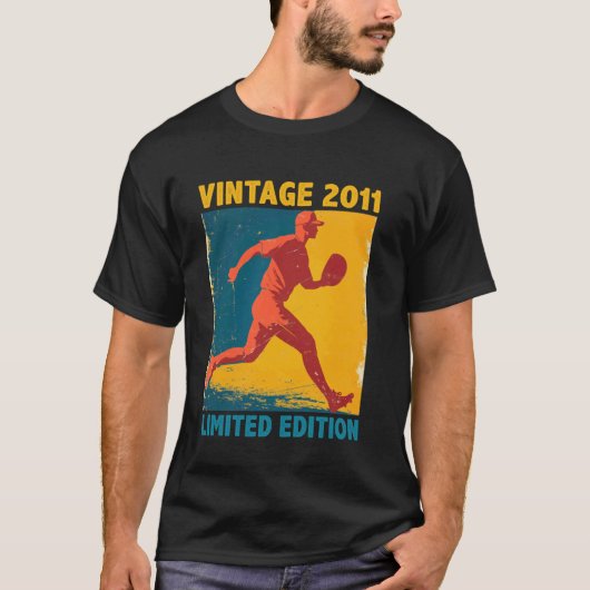 クラシック レトロ ヴィンテージ 2011 野球好き 限定 Tシャツ (正面)
