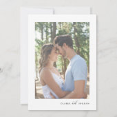 クラシック ロマンス 婚約パーティー 招待状 (裏面)