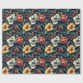 クラシック ローズ フラワー ラッピングペーパー すべてのギフトに (フラット)