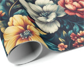 クラシック ローズ フラワー ラッピングペーパー すべてのギフトに (ロールコーナー)