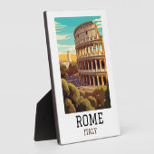 クラシック ローマ イタリア コロッセオ 歴史的 フォトプラーク (側面)