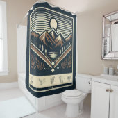 クラシック/ヴィンテージアウトドア/荒野 シャワーカーテン (インサイチュ)