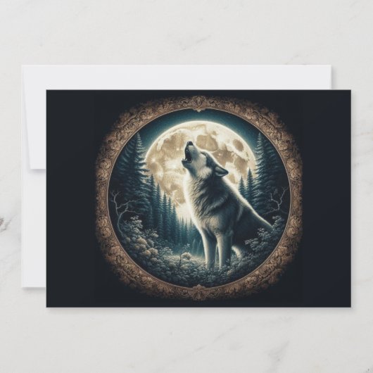 クラシック、ヴィンテージウルフ&ムーン シーズンカード (正面)