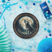 クラシック、ヴィンテージウルフ&ムーン ペーパープレート (パーティー)