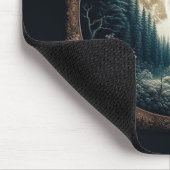 クラシック、ヴィンテージウルフ&ムーン マウスパッド (コーナー)