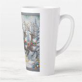 クラシック/ヴィンテージクリスマスサンタ&トナカイ カフェラテマグ (右)