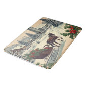 クラシック/ヴィンテージクリスマスシーン バスマット (アングル)