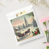 クラシック/ヴィンテージクリスマスシーン フェイバーバッグ (封をした状態)