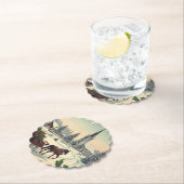 クラシック/ヴィンテージクリスマスシーン ペーパーコースター (インサイチュ)