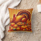 クラシック/ヴィンテージ感謝祭トルコ クッション (ブランケット)