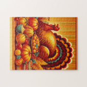 クラシック/ヴィンテージ感謝祭トルコ ジグソーパズル (横)