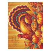 クラシック/ヴィンテージ感謝祭トルコ テーブルクロス (正面)