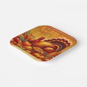 クラシック/ヴィンテージ感謝祭トルコ ペーパープレート (傾斜あり)