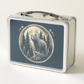 クラシック/ヴィンテージ荒野ベア メタルランチボックス (裏面)