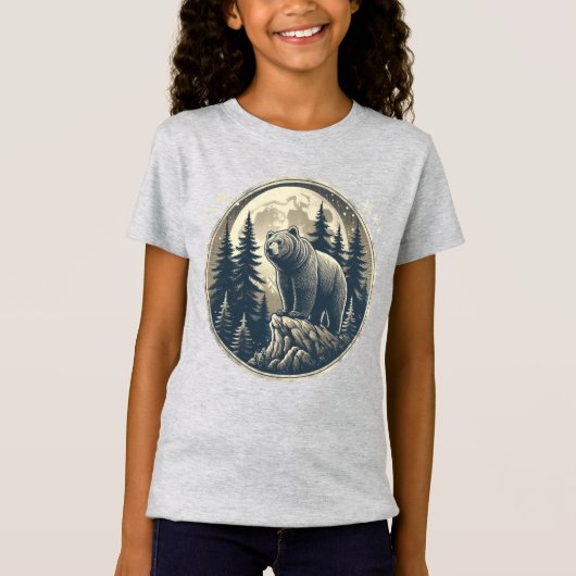 クラシック/ヴィンテージ荒野ベア Tシャツ (正面)