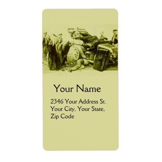 クラシック/ヴィンテージ車の自動修理車の- ラベル (正面)