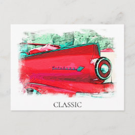 *~* クラシック ヴィンテージ アンティーク アーティスティック ロング カー ポストカード