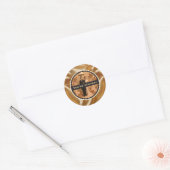 クラシック ヴィンテージ ウェディングエンゲージメント シャワー ラウンドシール (封筒)