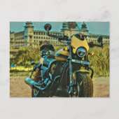 クラシック ヴィンテージ オートバイ ギフト ポストカード (正面)