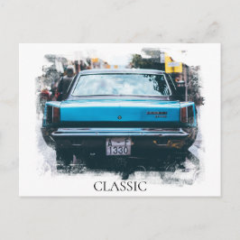 *~* クラシック ヴィンテージ オールド アンティーク カー ペインティング ポストカード