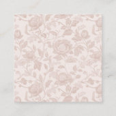 クラシック ヴィンテージ クレスト ウェディング 詳細 ウェブサイト エンクロージャーカード (裏面)