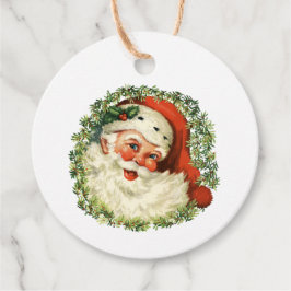 クラシック ヴィンテージ サンタ クリスマス ギフト フェイバータグ