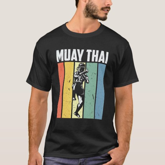 クラシック ヴィンテージ ムエタイ 空手 ボクシング 総合格闘技 Tシャツ (正面)