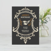 クラシック ヴィンテージ レトロ オートバイ 招待状 (スタンド正面)