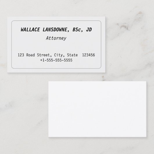 クラシック、ヴィンテージ、古い名ファッションド刺 名刺 (正面/裏面)