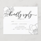 クラシック/予算/ RSVPカードチラシ チラシ (裏面)