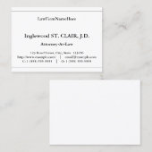 クラシック、伝統的な名刺 名刺 (正面/裏面)