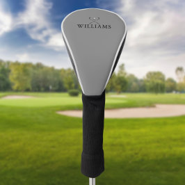 クラシック 個人名 ゴルフクラブ グレー ゴルフヘッドカバー