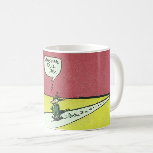 クラシック「別の退屈な日」のマグ コーヒーマグカップ (正面右)