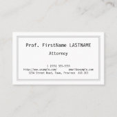 クラシック、名伝統的刺 名刺 (正面)