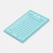 クラシック:名前付きのティックボックスの一覧 ポストイット (アングル)