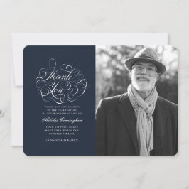 クラシック·書シンプル道写真記念碑 サンキューカード