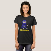 クラシック 歯科助手 歯科医 ニンジャ 歯 Tシャツ (正面フル)