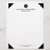 クラシック |法律事務所 レターヘッド (正面/裏面)