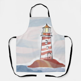 クラシック | 海沿岸水色 エプロン