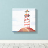 クラシック | 海沿岸水色 キャンバスプリント (インサイチュ (ウッドフロア))