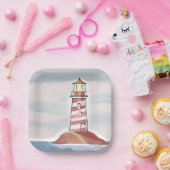 クラシック | 海沿岸水色 ペーパープレート (パーティー)