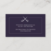 クラシック |理容師ショップ |レザートリム |理容師 名刺 (裏面)