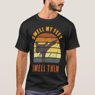 クラシック 私の足の臭いを嗅げ 空手 武術 D Tシャツ