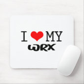クラシック"私は私のWRX"のデザイン愛します マウスパッド (マウス)