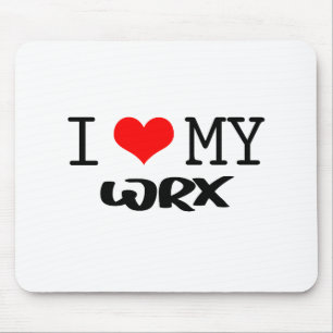 クラシック"私は私のWRX"のデザイン愛します マウスパッド